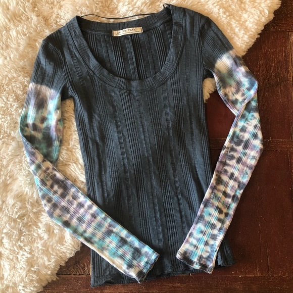 FREE PEOPLE Big Sur Tie Dyed Long Sleeve Tee - Picture 4 of 9